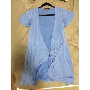 Periwinkle blue tie dress